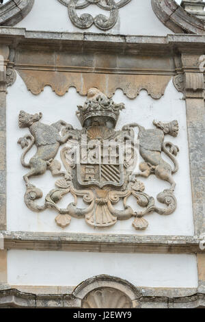 Portugal, Vila Real, Palast von Mateus, Wappen Stockfoto