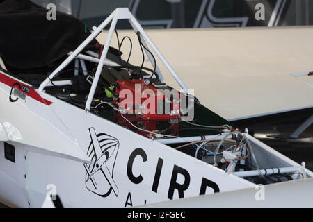 San Diego, USA - 16. April 2017: Edge 540 V2 Flugzeug Detail auf dem Display während der Red Bull Air Race World Championship. Stockfoto