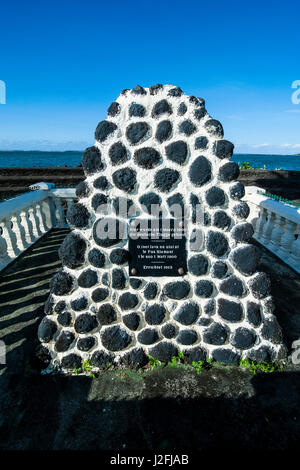 Deutsche Denkmal in Apia, Upolu, Samoa, Südsee Stockfoto