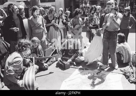 Berkeley in den 60er Jahren Krawallen Stockfoto
