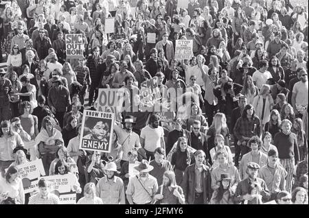Berkeley in den 60er Jahren Krawallen Stockfoto