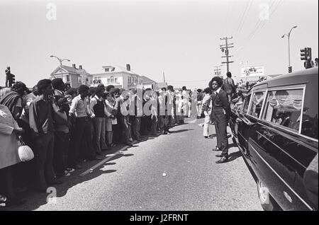 Berkeley in den 60er Jahren Krawallen Stockfoto