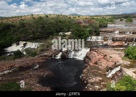 Orinduik Falls, Potaro-Siparuni Region, Brasilien, Guyana Guyana Grenze. Stockfoto