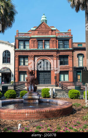 USA, Georgia, Savannah, Faktor Spaziergang, freie Maurer Hall, Baumwollbörse (großformatige Größen erhältlich) Stockfoto