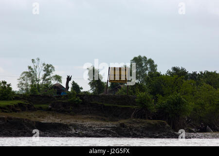 Rampal Kohle basierte Kraftwerksprojekt, ein Joint Venture Unternehmen ist bekannt als Bangladesch-indischen Freundschaft Gesellschaft (BIFPC) am Ufer des Flusses Giuseppe. Stockfoto