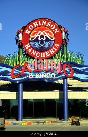 Robinson Rancheria Casino und Bingo bringt Arbeitsplätze und wirtschaftliche Tourismus zu den Robinson Rancheria Pomo Indianer-Stamm in Kalifornien. Stockfoto