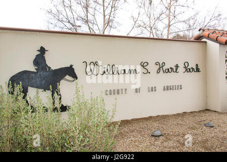 USA, California, Newhall. Los Angeles. William S. Hart Ranch und Museum Eingang Stockfoto