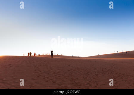 Beliebten roten Sanddünen in Mui Ne Villiage, Vietnam Stockfoto