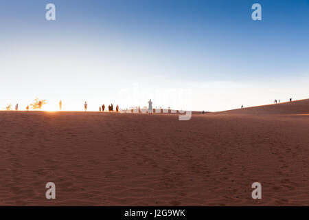 Beliebten roten Sanddünen in Mui Ne Villiage, Vietnam Stockfoto
