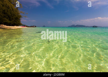 Kristallklaren Meer auf Koh Kradan, Provinz Trang, Thailand Stockfoto