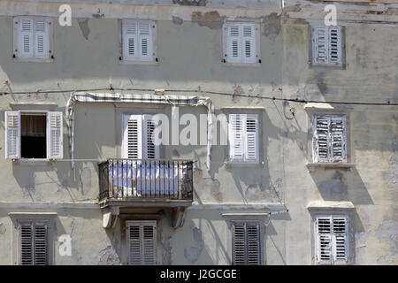 Küstenstadt Cres auf der Insel Cres in der Adria, Kroatien Stockfoto