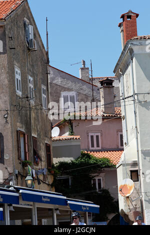 Küstenstadt Cres auf der Insel Cres in der Adria, Kroatien Stockfoto