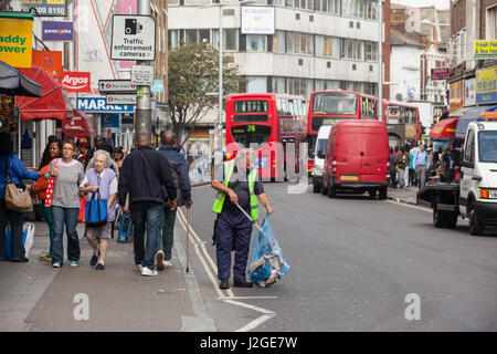 Fotografien aus Roggen Lane in Peckham in Südlondon. Roggen-Lane ist die Hauptstraße und Einkaufsviertel in Peckham. Es hat eine hohe Konzentration von f Stockfoto