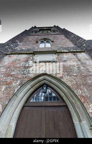 St. Briavels Pfarrkirche St Mary the Virgin, Gloucestershire. Stockfoto