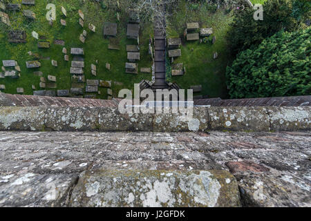 St. Briavels Pfarrkirche St Mary the Virgin, Gloucestershire. Stockfoto