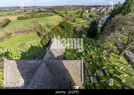 St. Briavels Pfarrkirche St Mary the Virgin, Gloucestershire. Stockfoto