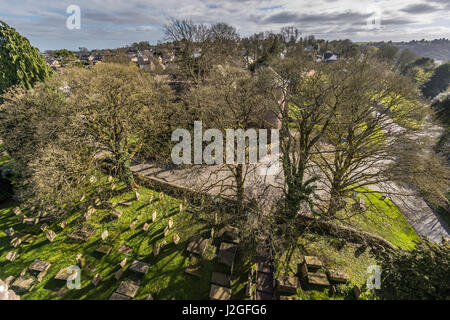 St. Briavels Pfarrkirche St Mary the Virgin, Gloucestershire. Stockfoto