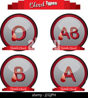 Konzept der Blut Spende Symbol. Vektor-illustration Stock Vektor