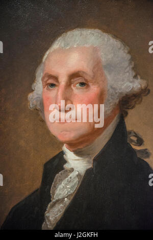 Porträt von George Washington, National Gallery of Art, Washington, DC, USA (nur redaktionelle Nutzung)
