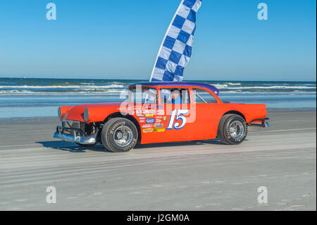 Antike NASCAR Auto Nord drehen, Ponce Inlet, Florida, USA Stockfoto