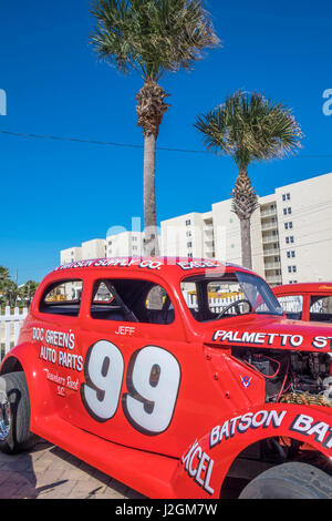 Antike NASCAR Autos, Norden drehen, Ponce Inlet, Florida, USA Stockfoto