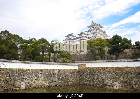 Himeji, Japan - 4. Januar 2016: The Himeji Sehenswürdigkeit in Japan. Stockfoto