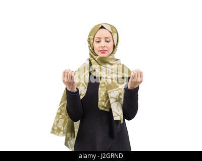 schöne junge muslimische Frau Stockfoto