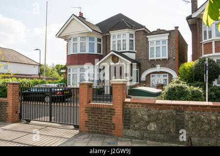 Die Botschaft der Demokratischen Volksrepublik Korea in Acton, South West London, England, Großbritannien Stockfoto