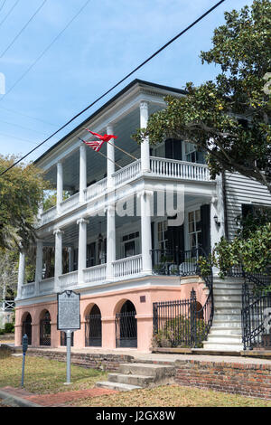 USA, South Carolina, Beaufort, Maxcy Rhett Haus (großformatige Größen erhältlich) Stockfoto