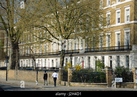 Regents Park Terrasse NW1, Primrose Hill, London, UK. Stockfoto