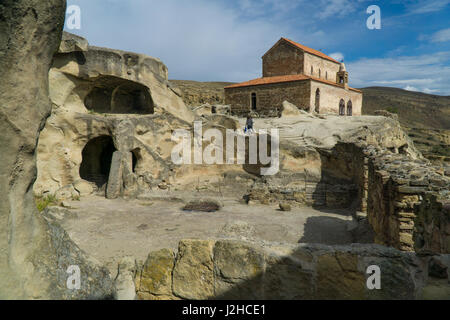 Antiken Höhlenstadt in den Felsen Upliscihe, Georgia. Liegt 12 km östlich von Gori am linken Ufer des Flusses Kura. Stockfoto