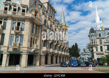 BATUMI, Georgien - 7. Oktober 2016: Ansicht des Europa-Platz im Zentrum Stadt. September Stockfoto