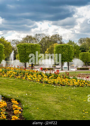 Battersea Park im Stadtteil Wandsworth, Südufer der Themse, London, UK. Stockfoto