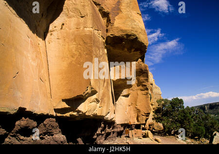 Freemont Petroglyph Felszeichnungen auf Canyon Panel auf der McConkie Ranch, trockenen Gabeln von Nine Mile Canyon in Utah Stockfoto