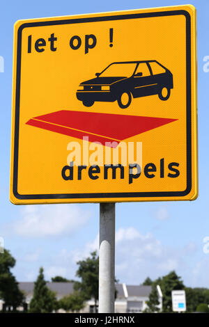Niederländische Verkehrszeichen: Geschwindigkeitsbegrenzungen Stockfoto