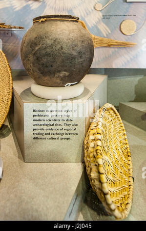Pueblo Keramik Schiff, Human History Museum, Zion Nationalpark, Utah, USA. Stockfoto