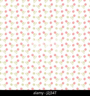 Vektor Musterdesign. Floralen Textur mit Blumen zu wiederholen. Muster kann verwendet werden, als Hintergrund, Stoff drucken, Oberfläche, Geschenkpapier, web Stock Vektor