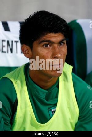 Chile Fußball Liga erste Division - Scotiabank Turnier - 2016 - 2017 - (Club Deportes Temuco) - Jose Huentelaf Stockfoto