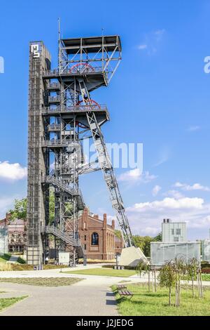 Der neue Teil des Schlesischen Museum in Kattowitz, Polen. Stockfoto