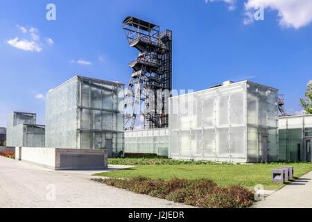 Der neue Teil des Schlesischen Museum in Kattowitz, Polen. Stockfoto