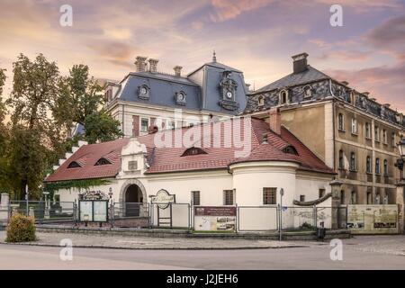 Pless Burg, eine klassizistische Palast in der Stadt Pszczyna in Süd-West-Polen. Stockfoto