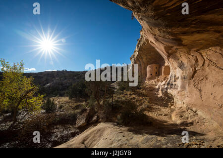 Tower House Ruin, Comb Ridge, Utah. Bären Ohren Nationaldenkmal. Stockfoto