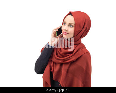 schöne junge muslimische Frau Stockfoto