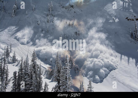 Explosive Hand kostenlos zur Auslösung und Steuerung Avalanche im Grand Targhee Ski Resort Stockfoto