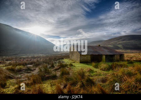 Scheune im Landgen Schloss und Sykes fiel, Dunsop Bridge, Lancashire. Stockfoto