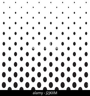 Ellipse Form Halbton Muster Hintergrund Stock Vektor