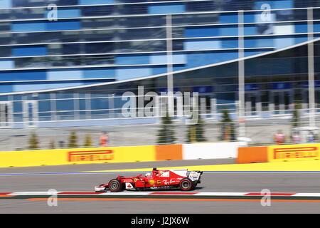 Sotschi, Russland. 28. April 2017. 28.04.2017, Sochi Autodrom, Sotschi, VTB russischen GRAND PRIX Formel 1, 28.04. -30.04.2017 Sebastian Vettel (GER #5), Scuderia Ferrari Foto: Cronos/Hasan Bratic Stockfoto