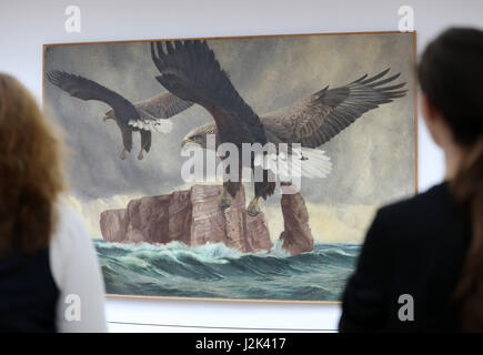 Rostock, Deutschland. 28. April 2017. Die Ausstellung \