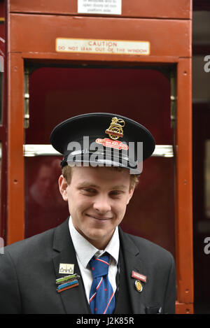 Matlock, Derbyshire, UK. 29. April 2017. Der Dampfzug "Jennifer" auf der Peak-Schiene in Matlock, Derbyshire. Bildnachweis: Matthew Chattle/Alamy Live-Nachrichten Stockfoto