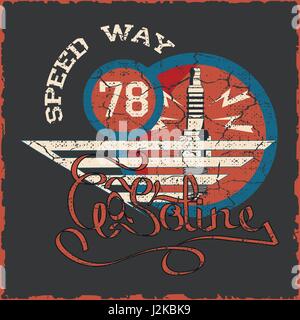 T-Shirt-Grafiken Stock Vektor